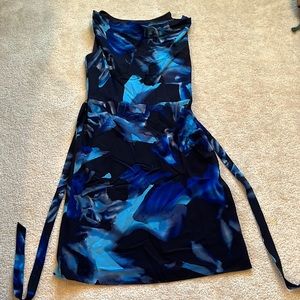BLUE AND BLACK DRESS - Ann Taylor 8